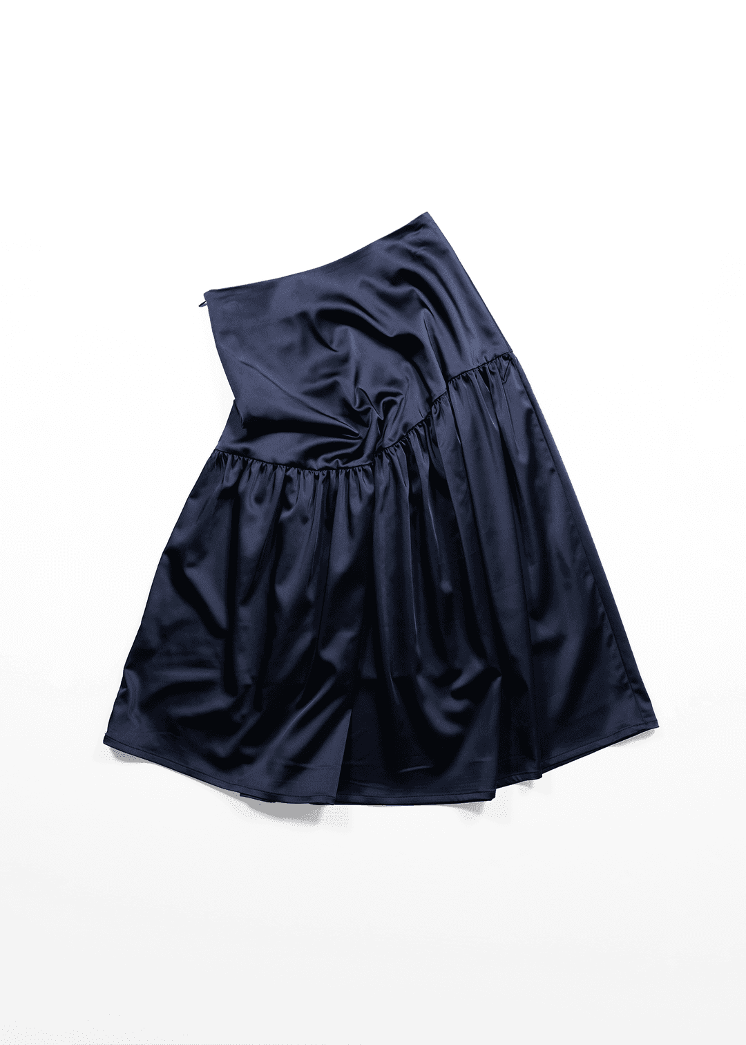 [3/27 출고] CORSET SHIRRING LONG SKIRT - NAVY
