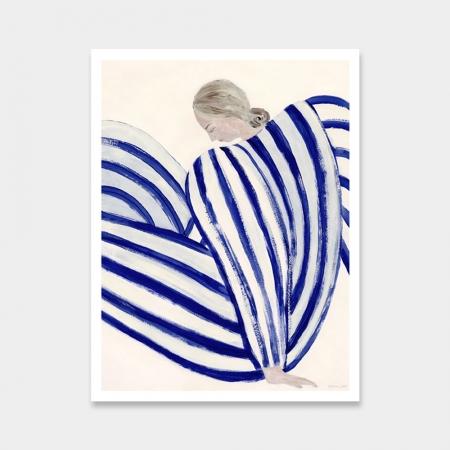 (3월특가) 오픈에디션 소피아 린드 BLUE STRIPE AT CONCORDE (액자포함) LEWEEKEND ONLY [5% 할인]