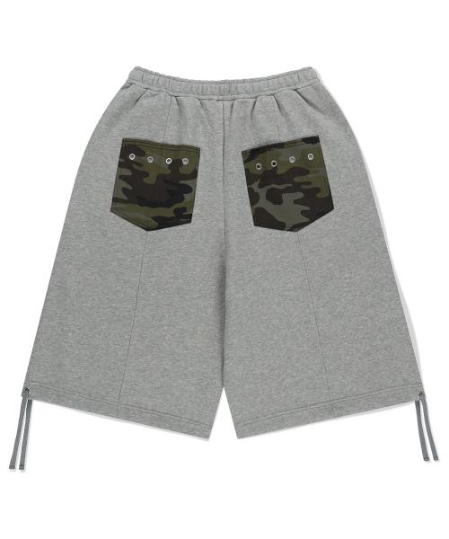 BERMUDA CAMO POCKET SWEATSHORT GREY(MG2FMMPA05A)