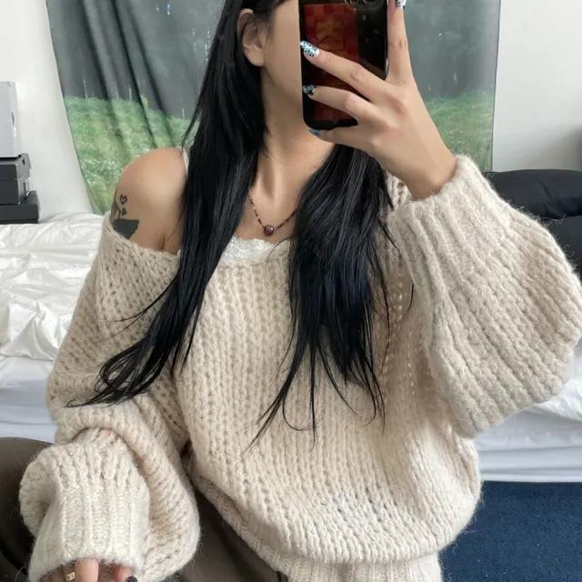 [재진행]폼폼 루즈 니트(ivory,beige,lightbeige,mint)