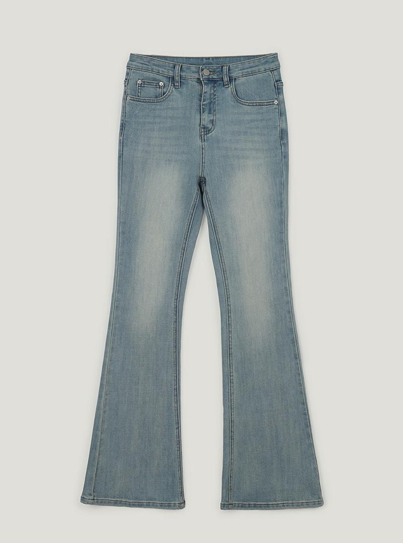 트위 키샤 빈티지 워싱 부츠컷 데님 팬츠