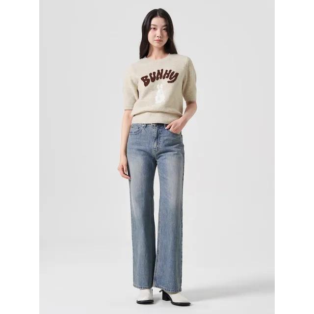 워싱 부츠컷 데님 블루 (324921LPCP) 여성