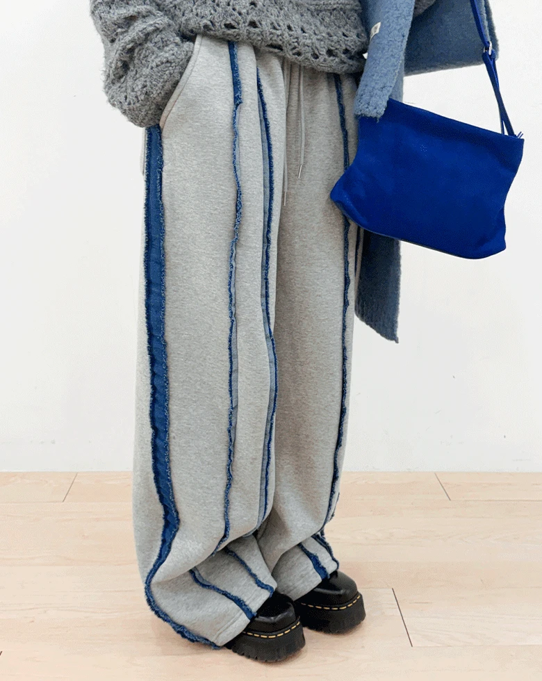 노드 데님 레이어 팬츠