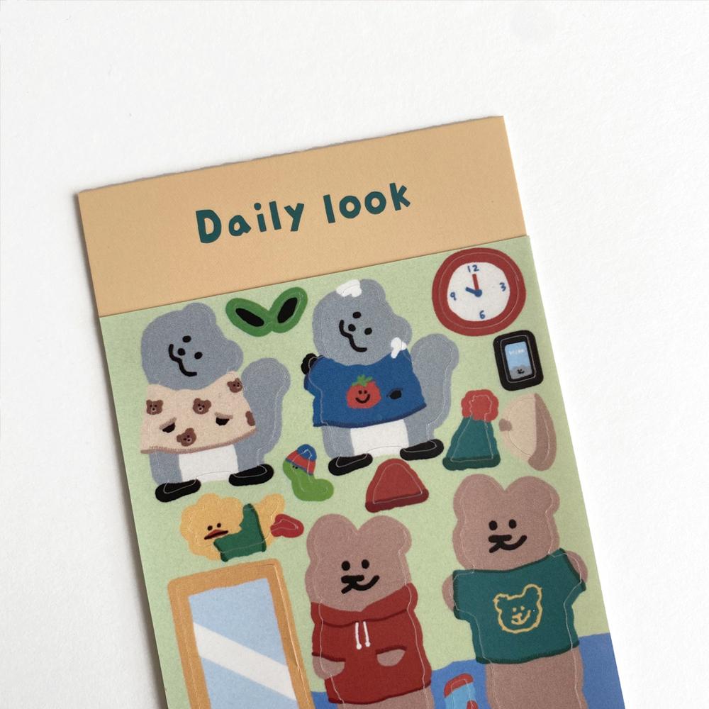 [키치키치] 데일리룩 스티커