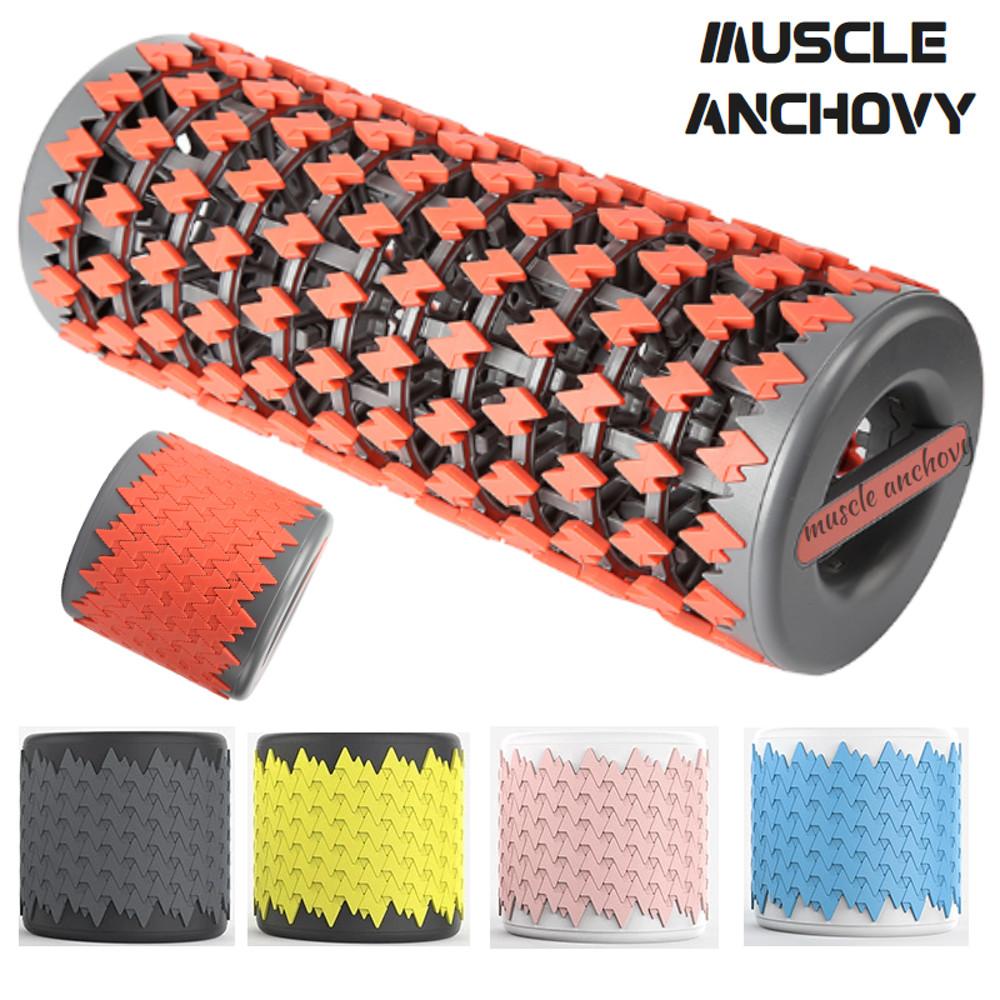 근육멸치 접이식 폼롤러 트랜스포머 휴대용 길이조절 근육이완 마사지 35cm 필라테스