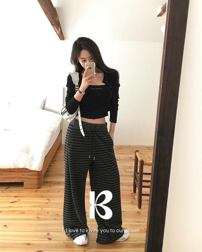 [MADE/숏,롱]위니 단가라 니트팬츠