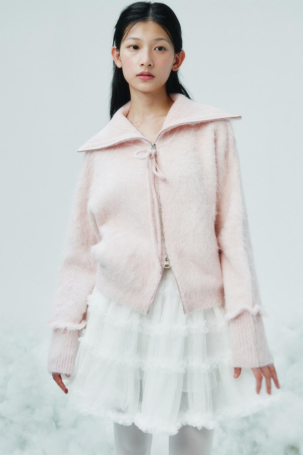 [11/15일 예약배송] SHA SHIRRING LACE TAPE SKIRT_TT4W509IV