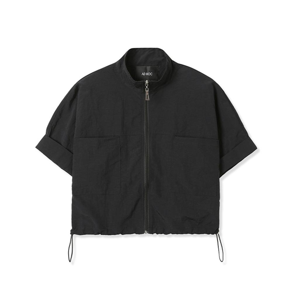 여성 밑단 스트링 경량 바람막이 (BLACK) (HA7UJ6A-39)