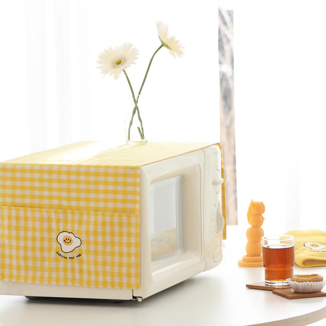 스마일에그 자수 전자레인지커버