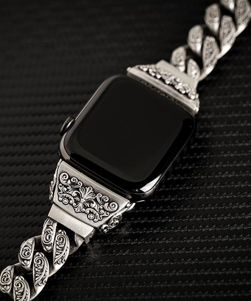 애플워치 빅파츠 플로랄 체인 스트랩 무광 38/40/41mm, 42/44/45/49mm