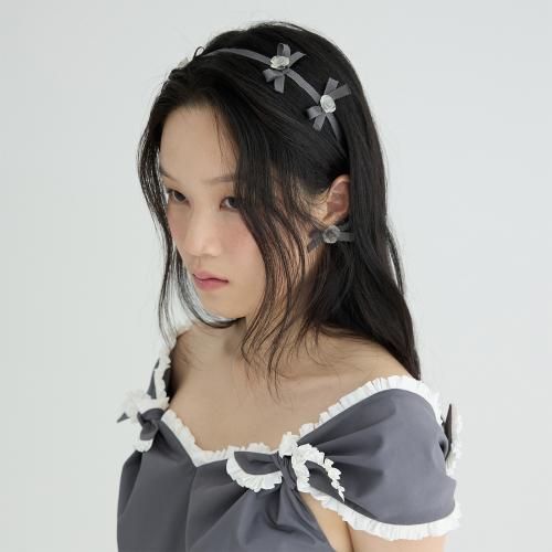 프로스트 로즈 헤어밴드 그레이