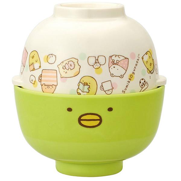 스밋코구라시 펭귄 캐릭터 밥그릇 국그릇 공기 식기 세트 6173