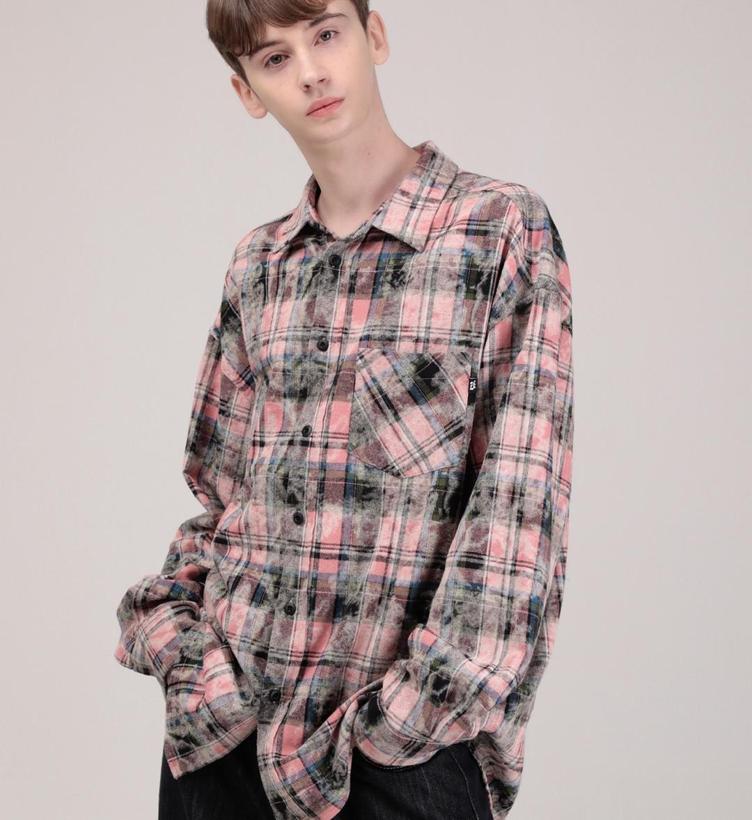 BLEACH WASHED CHECK SHIRTS