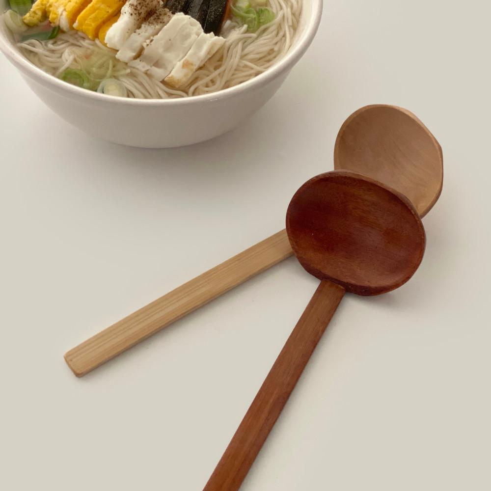 내추럴 나무 우동국자 (2color)