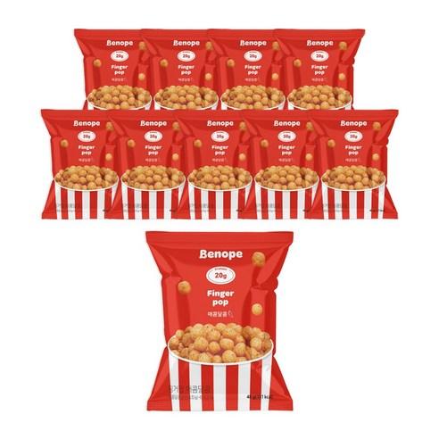 베노프 핑거팝 고단백스낵 매콤달콤 10개묶음 - 복합 프로틴파우더 | 쿠팡