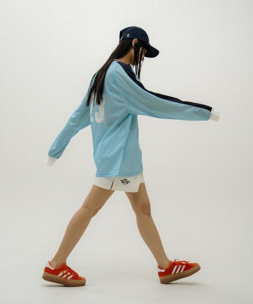 OVERSIZED SPORTY MOTO JERSEY_TIFFANY BLUE