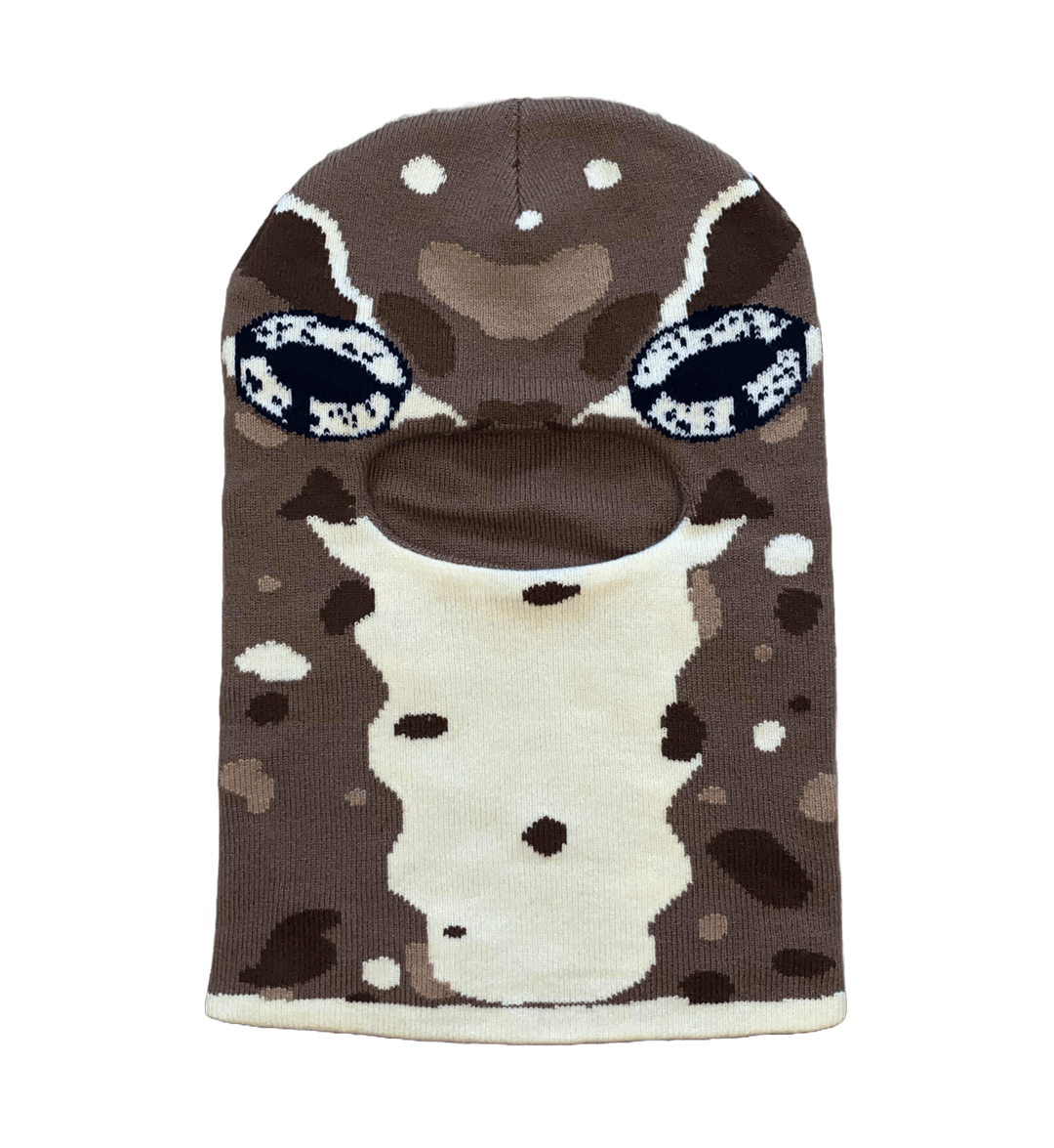 Knit Frog Balaclava - Japanese Toad
