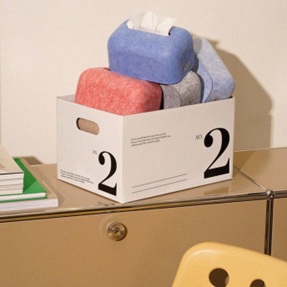 creahome 크레아홈 Cielo 컬러 폴리에스테르 섬유 이색적인 화장지 휴지 케이스