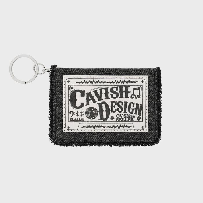 RAWCUT WASHED DENIM WALLET BLACK(CV2EFUAB61A)