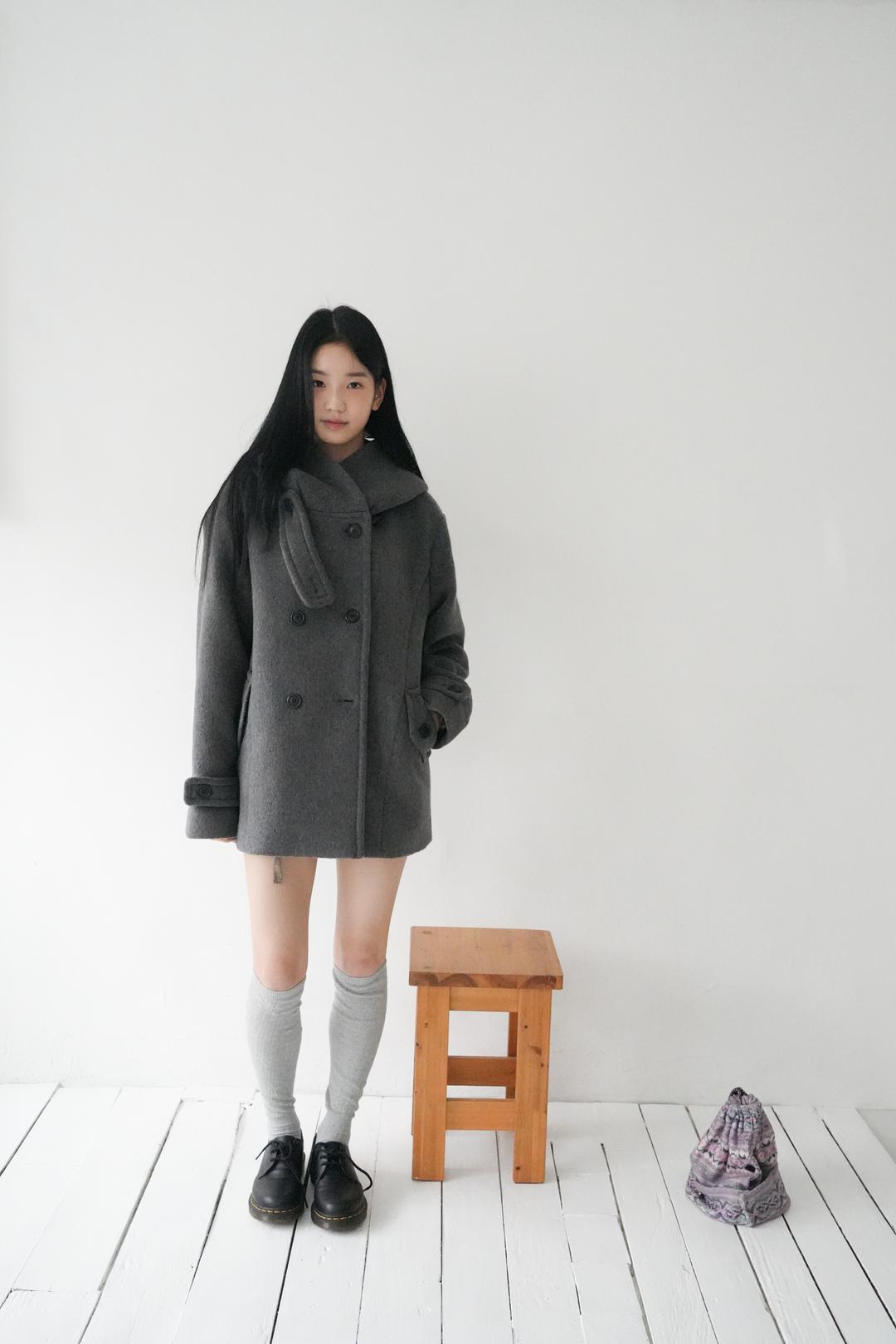 [9차 리오더] Miya coat, Charcoal (11/17 예약배송)