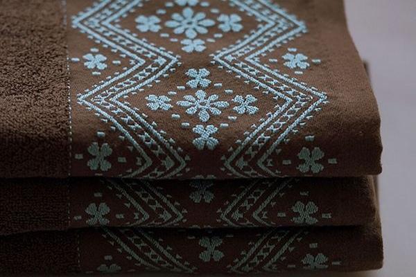 에스닉 세면 타월 수건 3장 욕실 타올 선물 세트