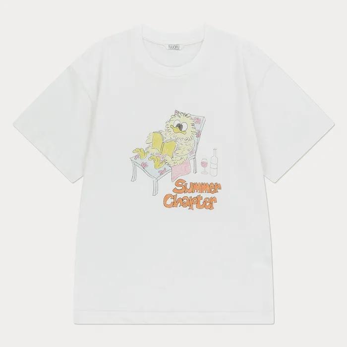 Bookworm Tee_Ivory