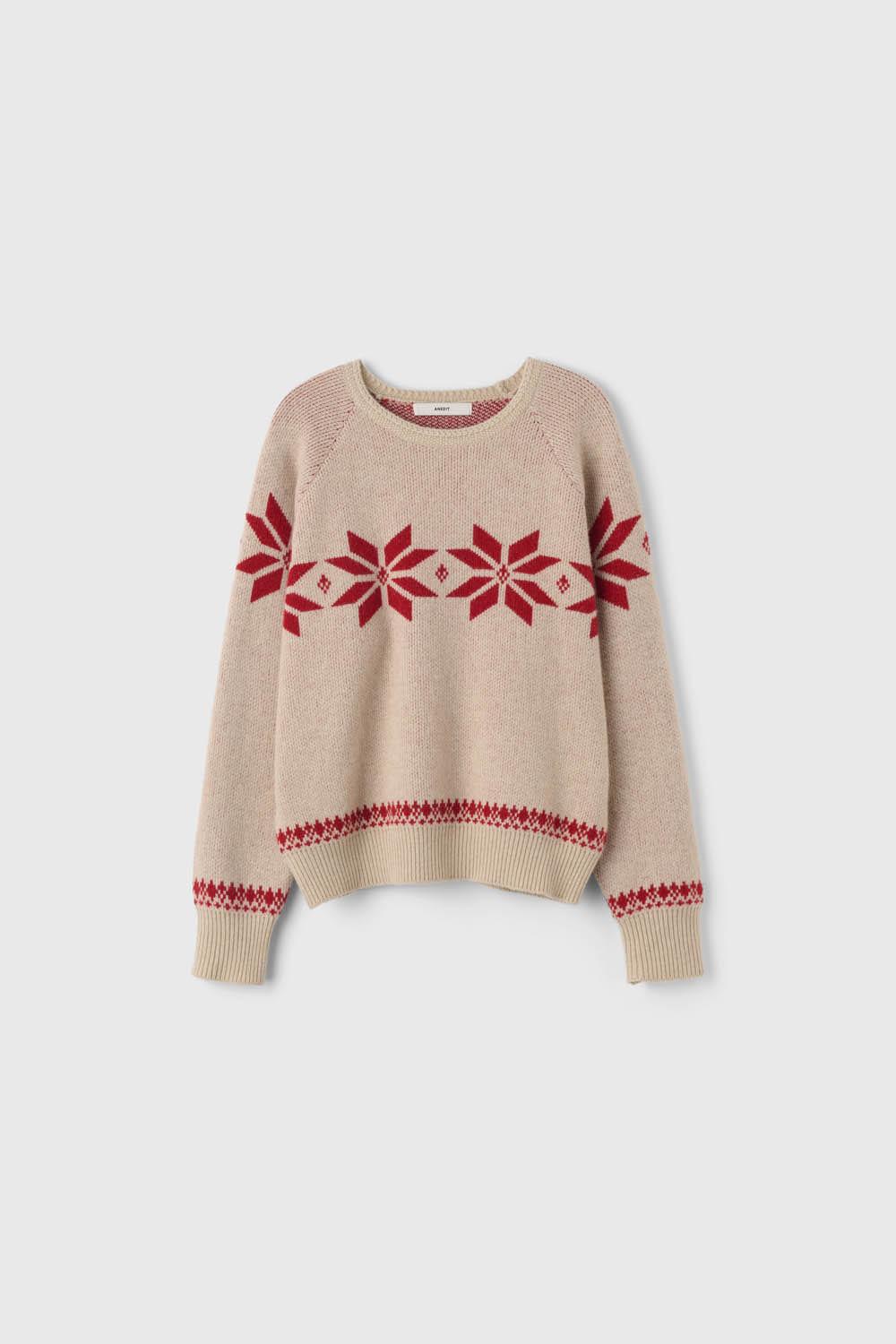 P Nive Finewool Pullover Knit_Latte