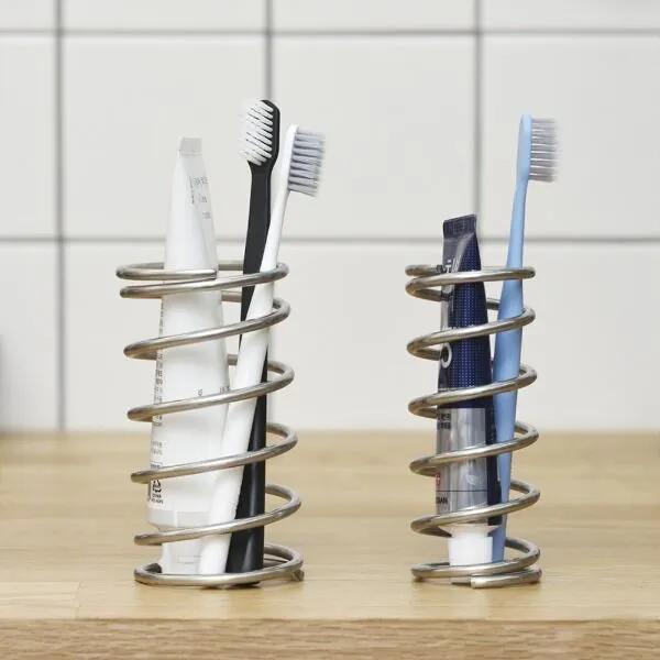 용수철 스프링 욕실 화장실 치약 칫솔꽂이 칫솔거치대