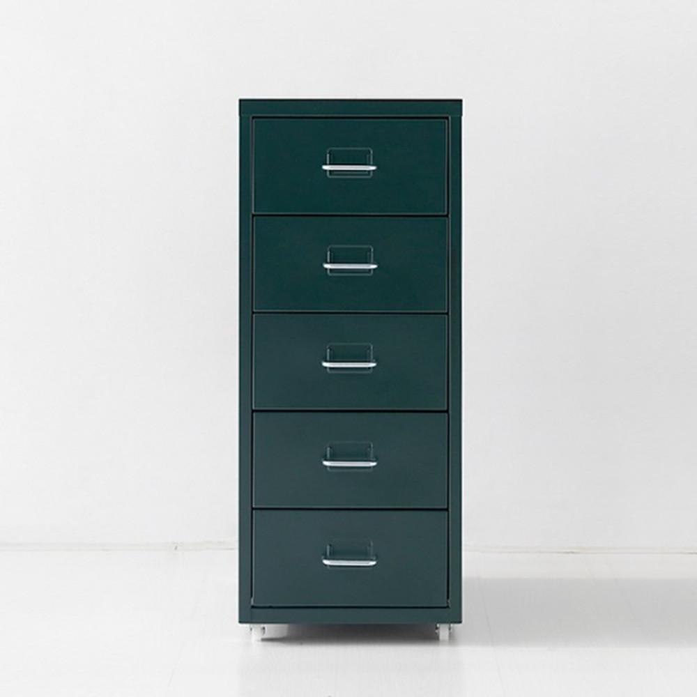 [쇼퍼백 증정] FIHA 서랍장 5단 다크그린 4533.7147