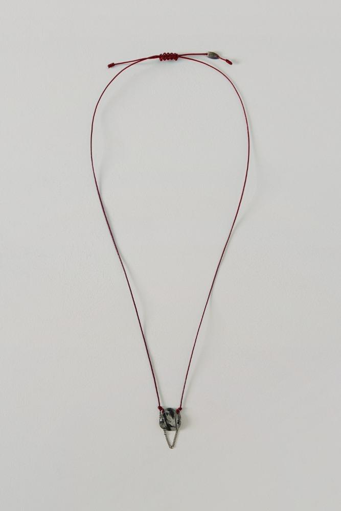 Peat Quartz Necklace wine