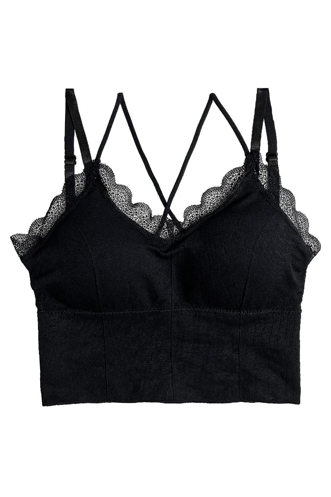 Lace cross sleeveless