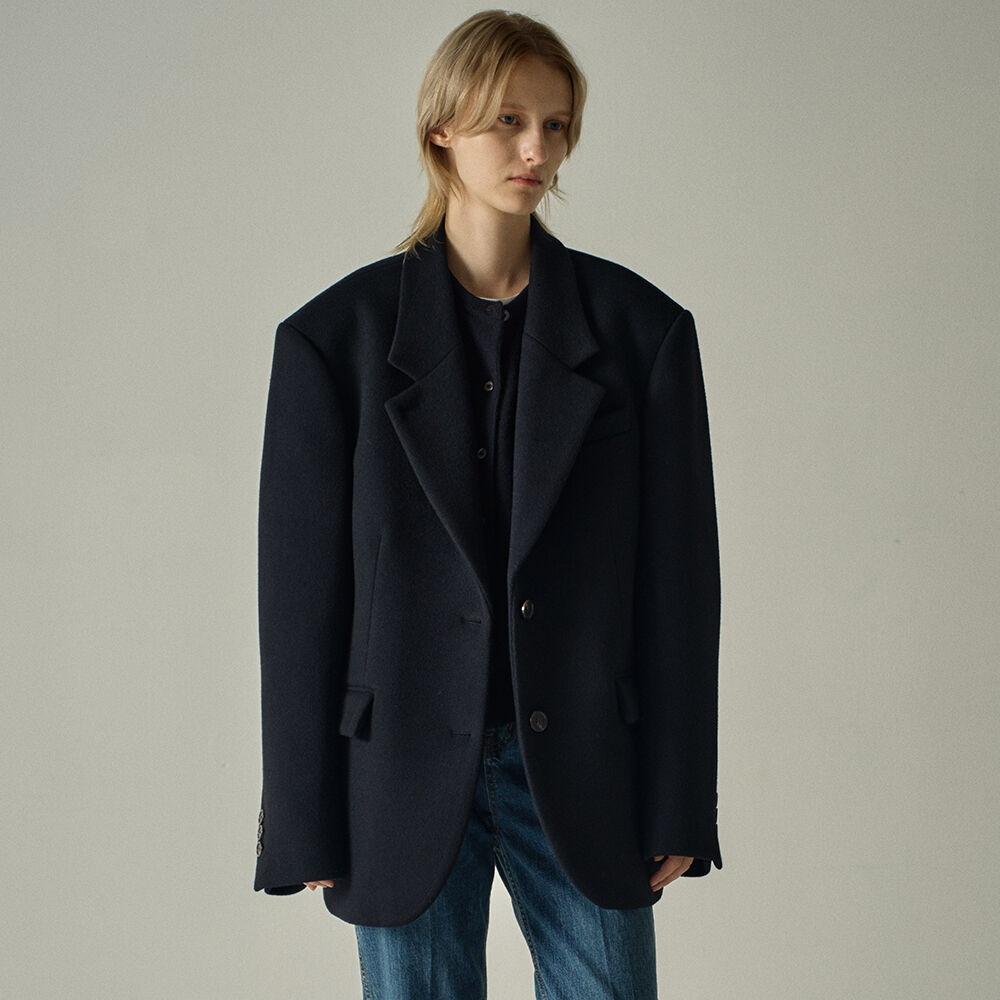 [3차 11/30예약배송] 캐시미어 블레이저 코트_black