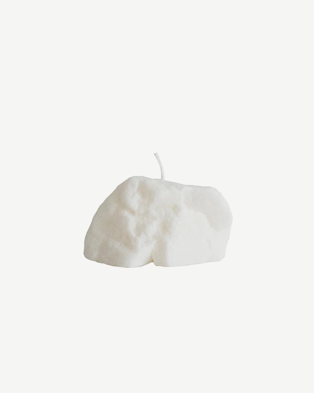 Brownbuilding | Poem of stone candle(white)
