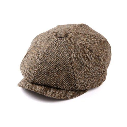 울 뉴스보이캡 - 컨츄리 브라운