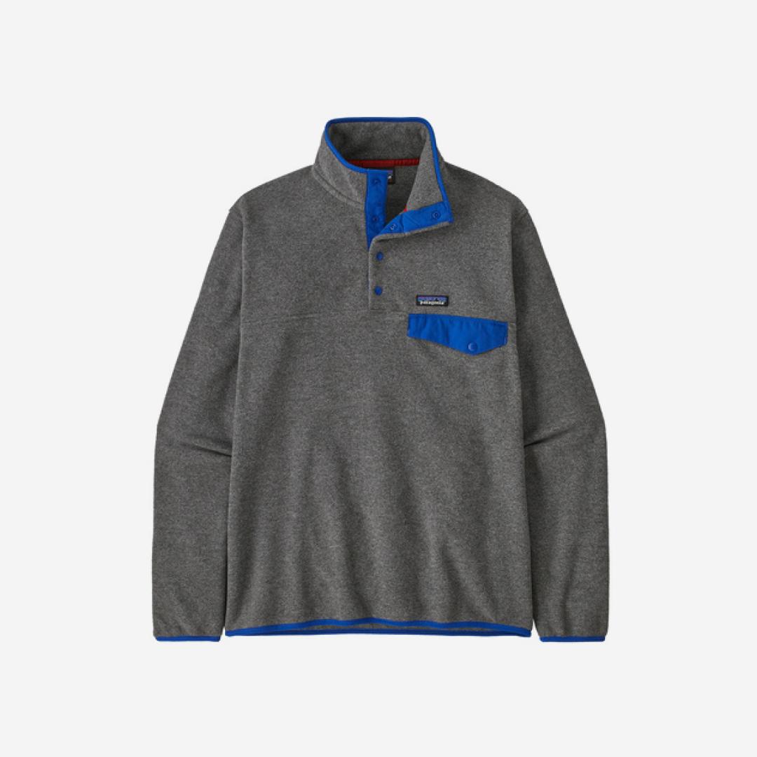 Patagonia Lightweight Synchilla Snap-T Fleece Pullover Nickel Passage Blue