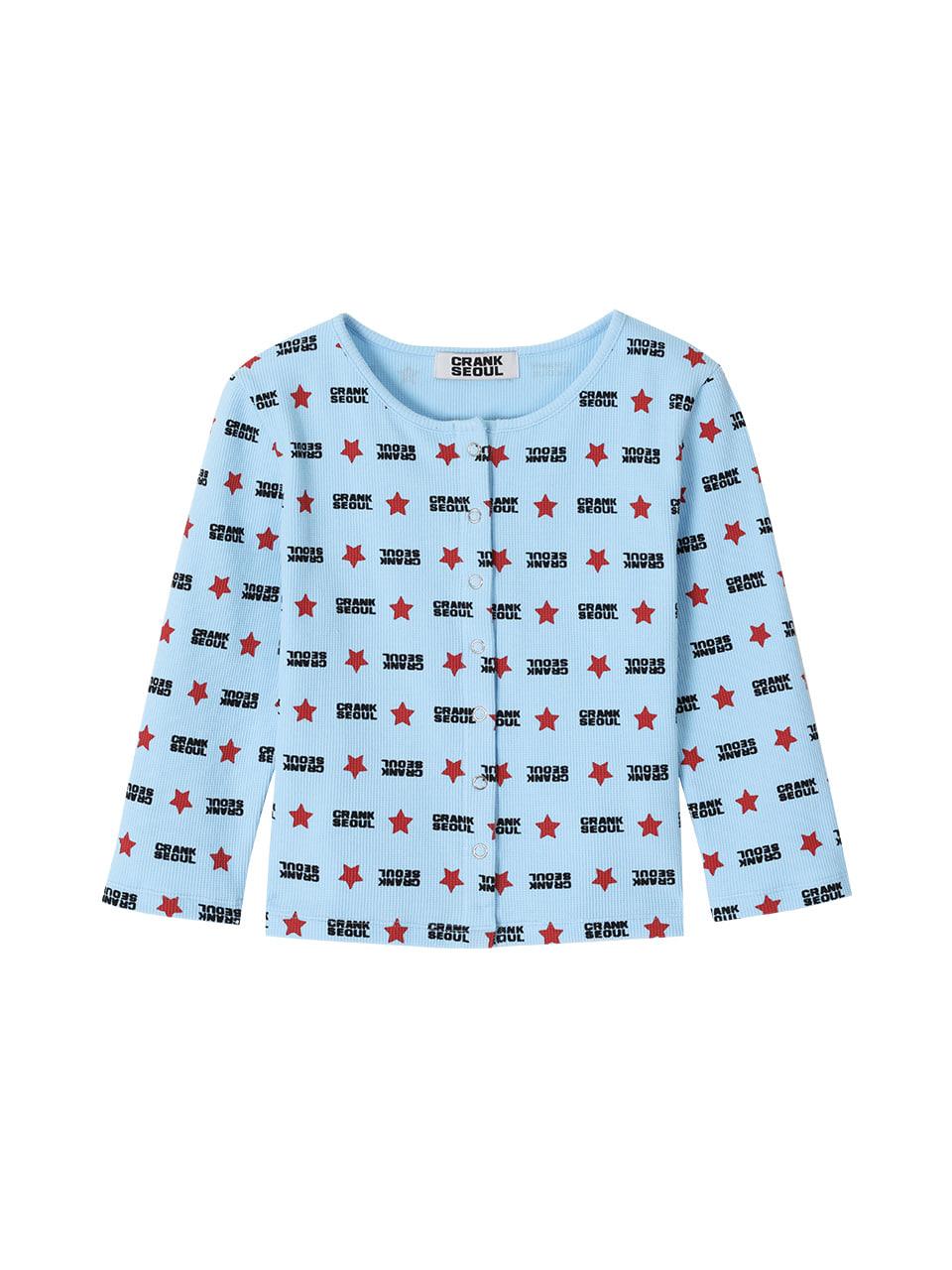 BABY WAFFLE CARDIGAN_SKY BLUE