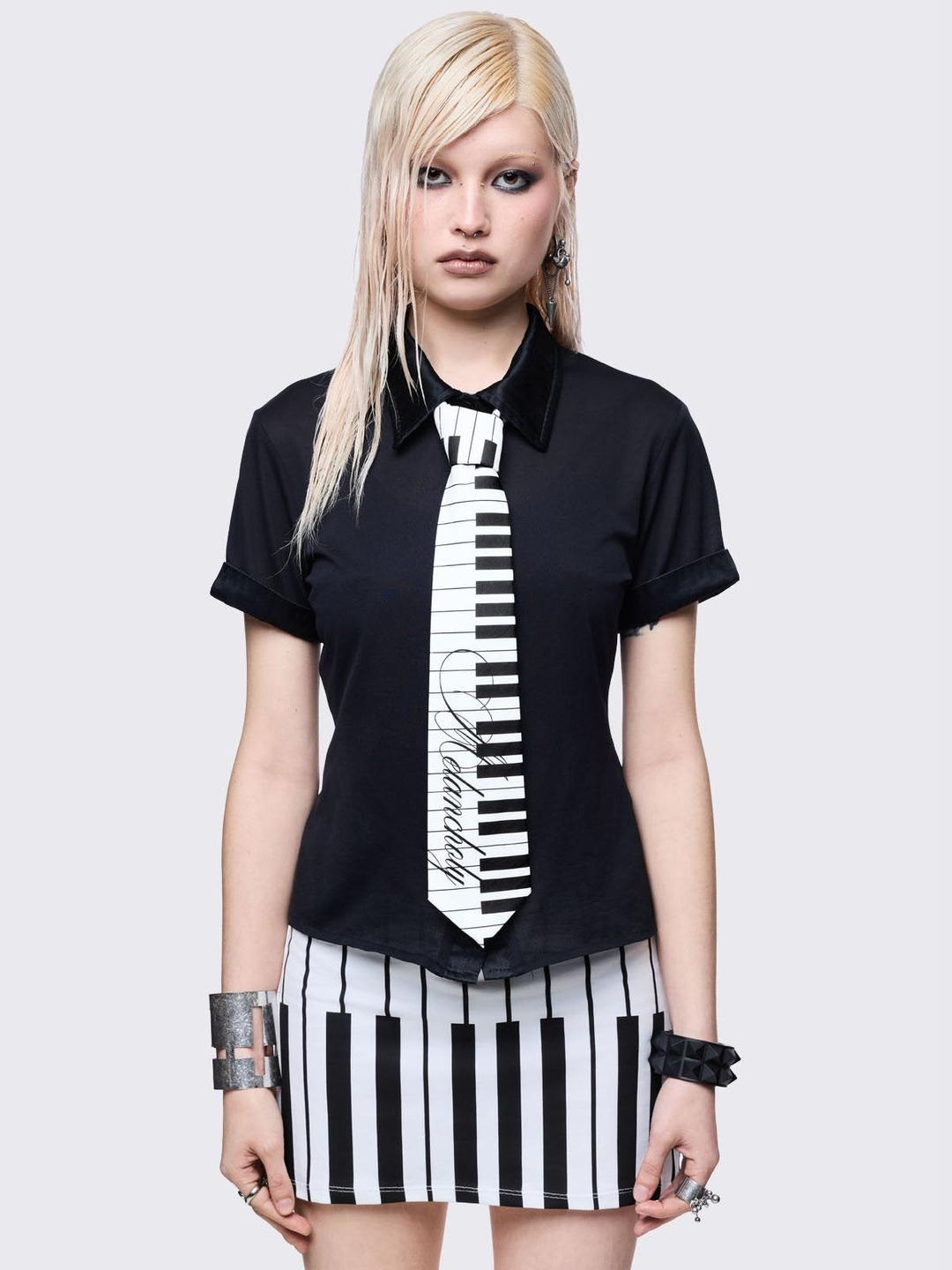 Melancholy Tie - One Size / White