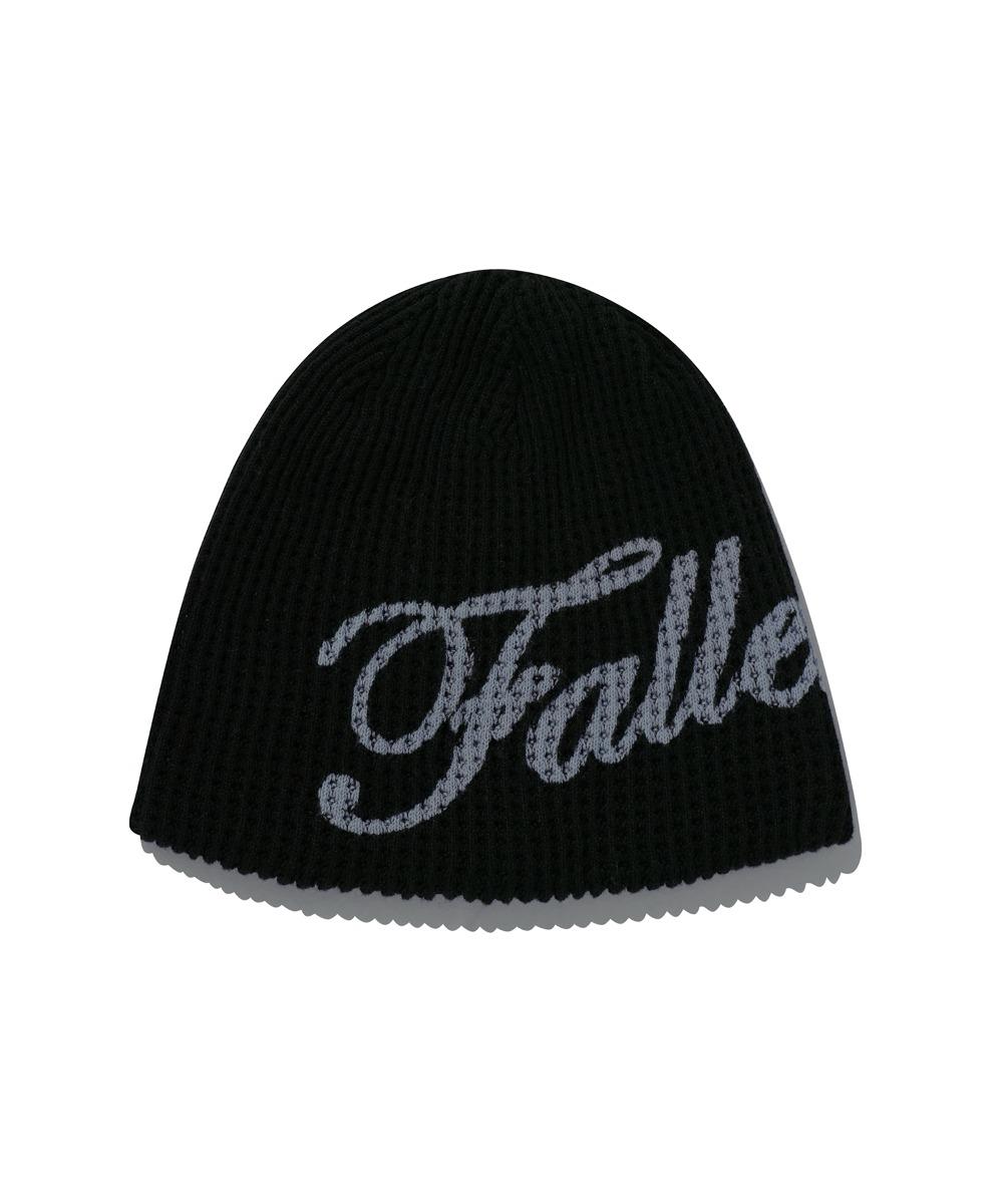 레터링 비니 블랙