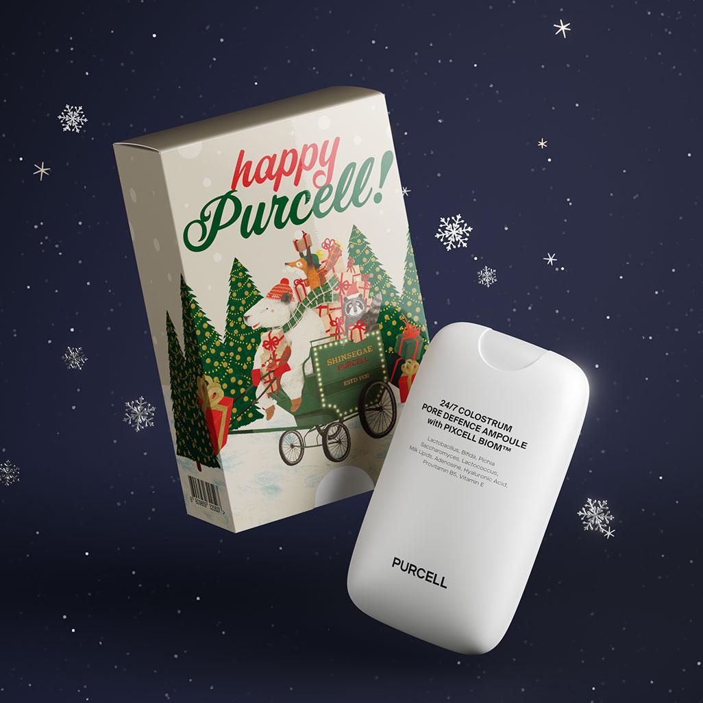 [연말추천선물 GIFT증정] "아이돌 미스트" 푸빌라 홀리데이 에디션 퍼셀 초유 포어 디펜스 앰플 55ml
