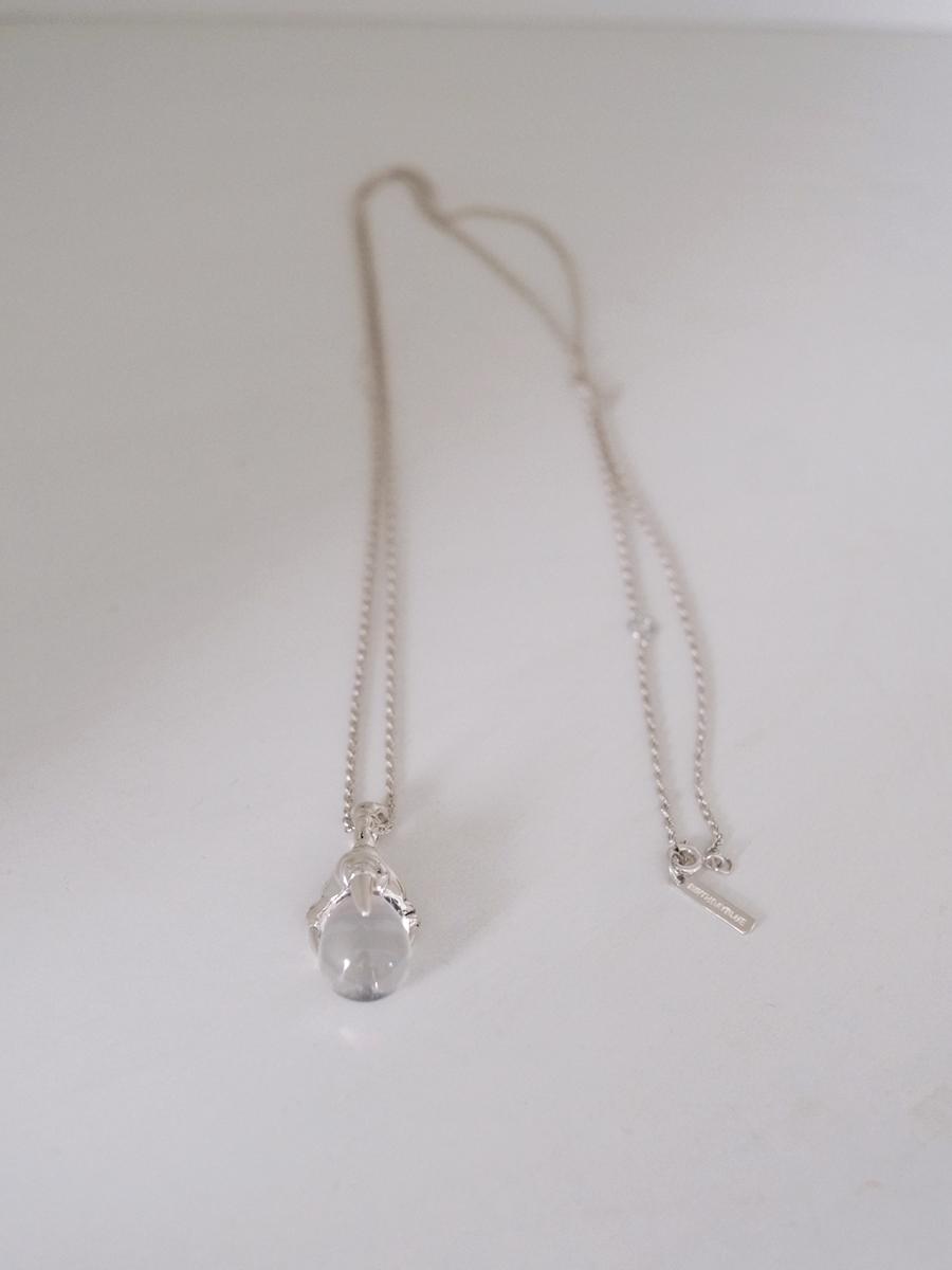 Dragon tear necklace(clear quartz)