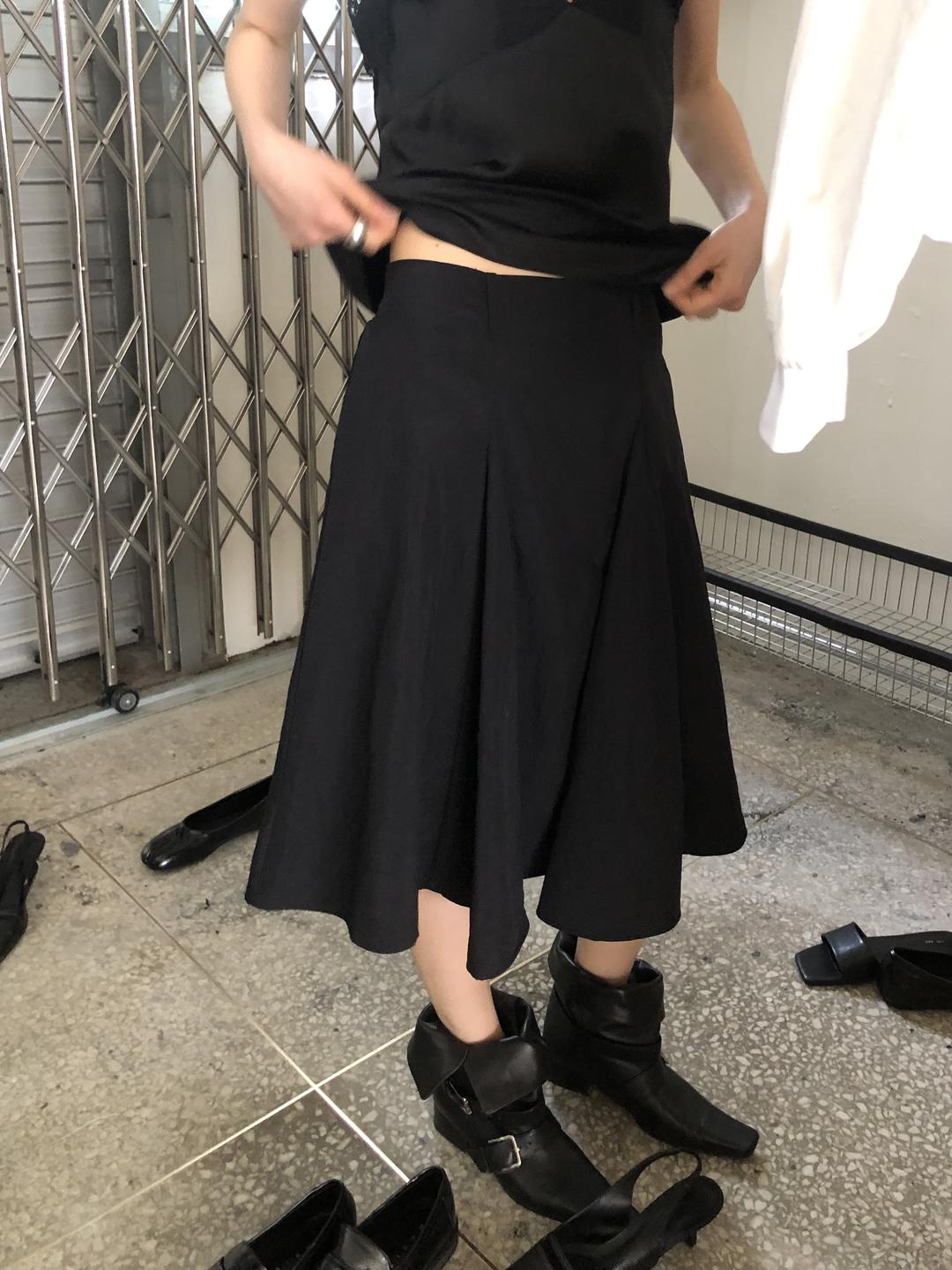 flare midi skirt (2colors)