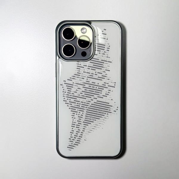 NTA Conchgeist_ASCII CORE_006 Phone Case (SV_White/Black)