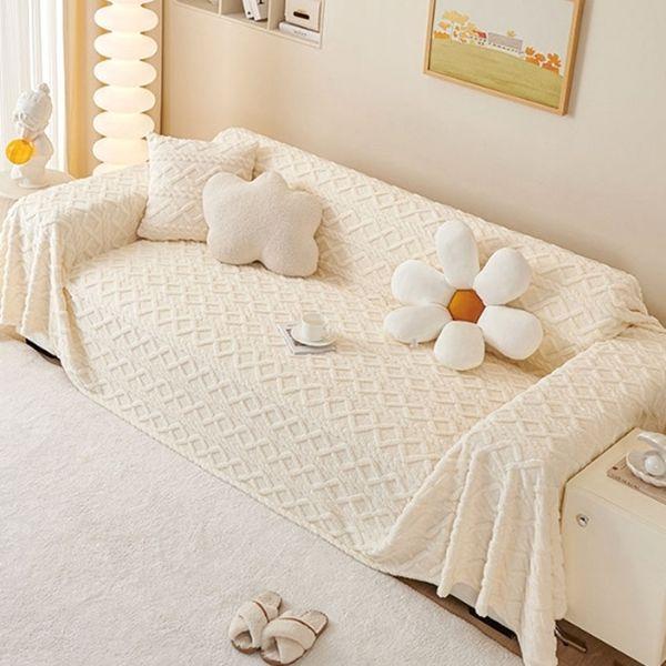 허그미 케이블 극세사 1인 2인 3인 4인 담요 겸 소파 커버 덮개 5size