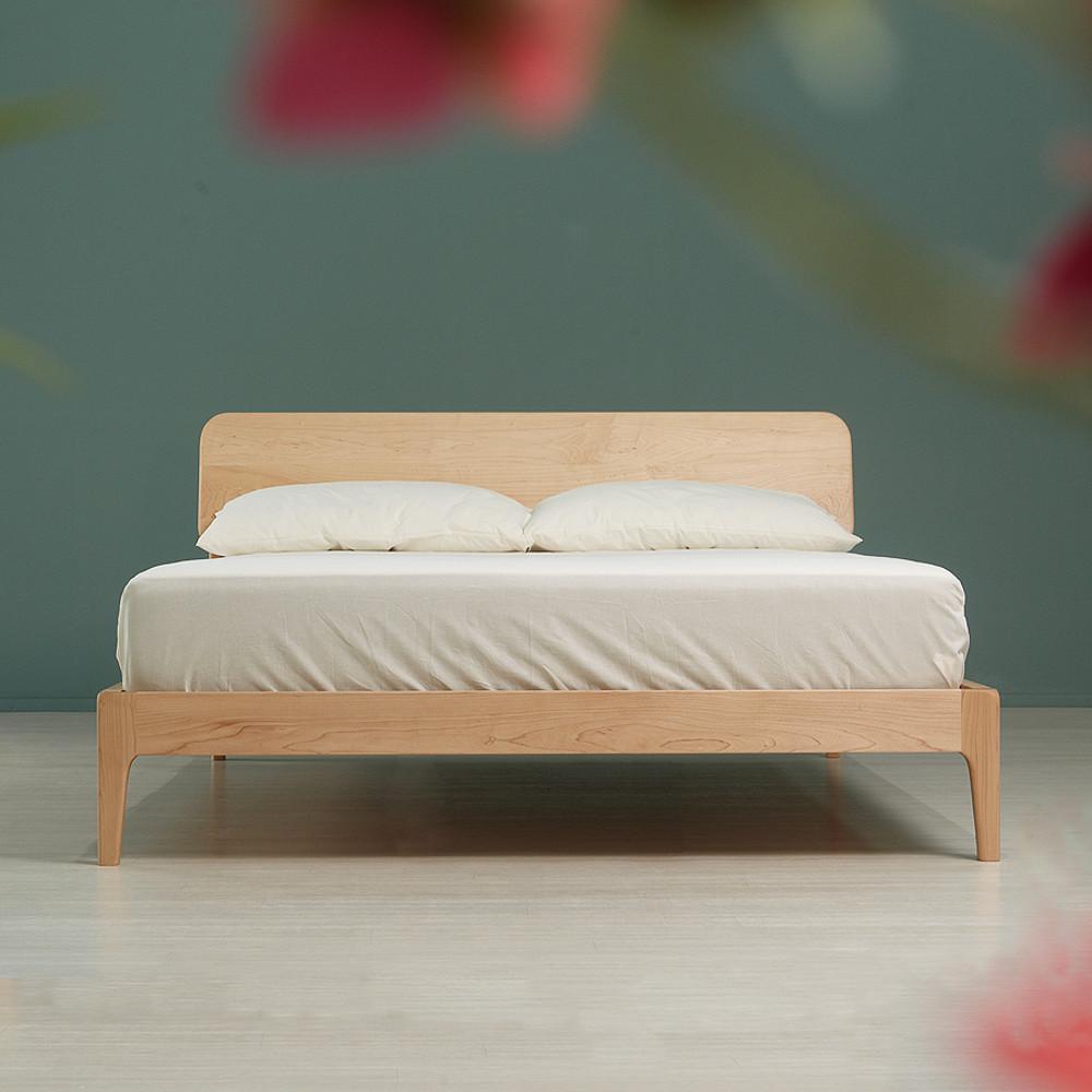 최상급 북미산 하드메이플 원목 침대 프레임 쿠페 - SS