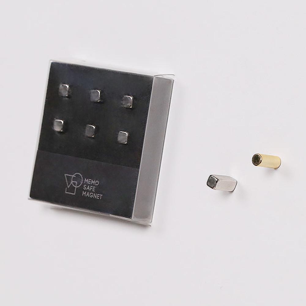 메모 세이프 마그넷 냉장고 사진 자석 (6개/1set)
