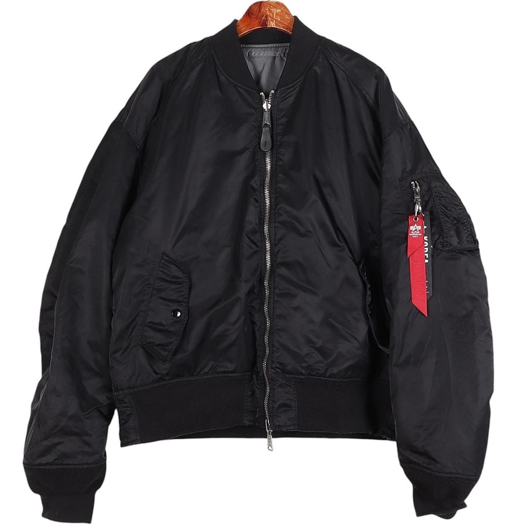 알파 인더스트리 ALPHA INDUSTRIES MA1 사이드짚 항공 점퍼 XL