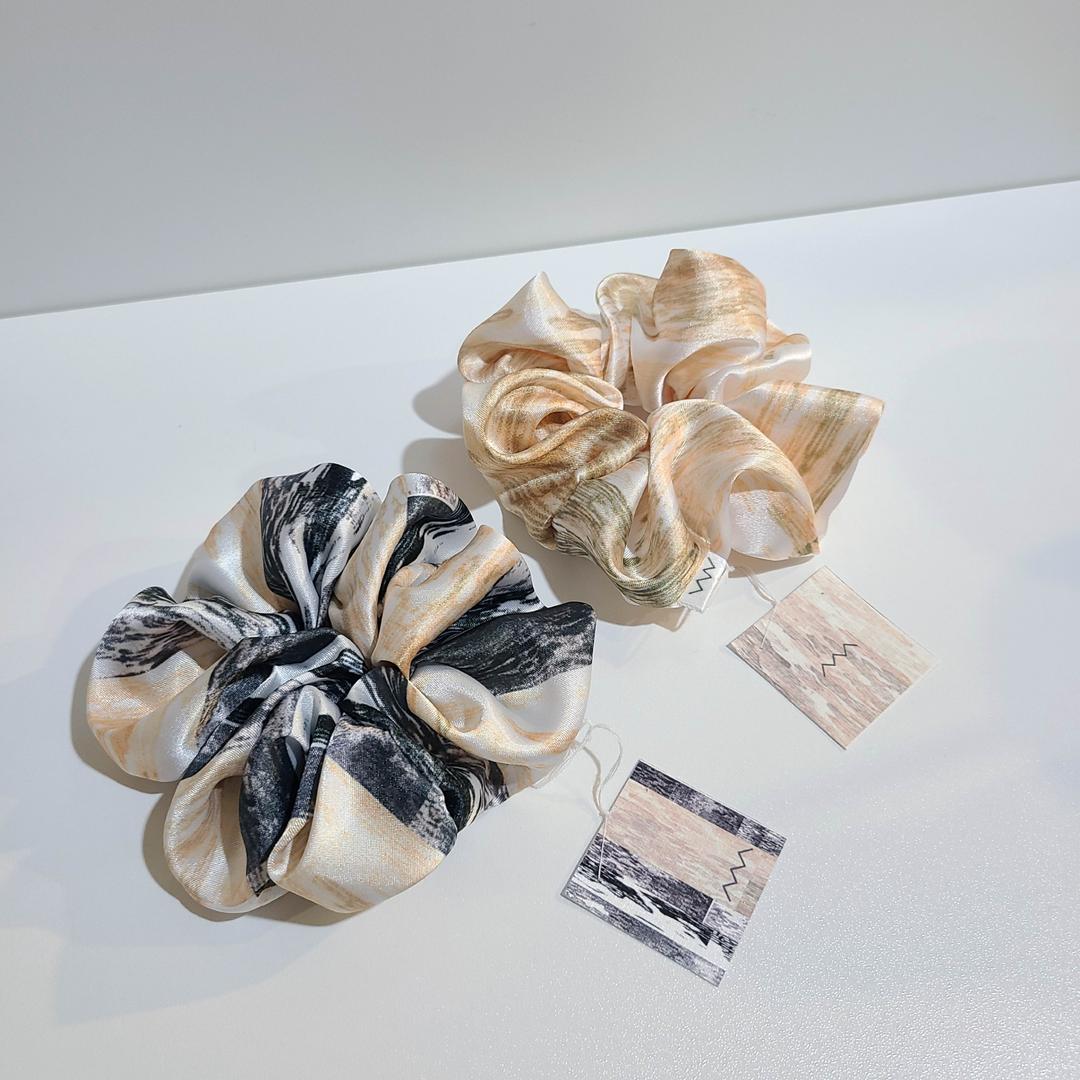 [아미뉴] P1_Beige scrunchy 2종