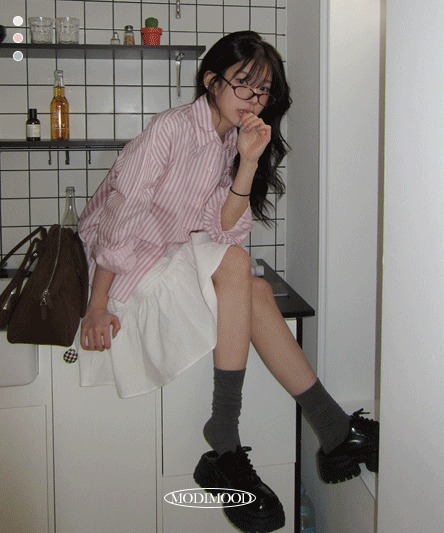 [모델소장] 데일리 핀 스트라이프 셔츠 -3color
