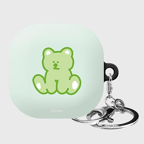 몬드몬드 푸딩곰 그린 갤럭시 버즈 라이브 케이스/하드 커버