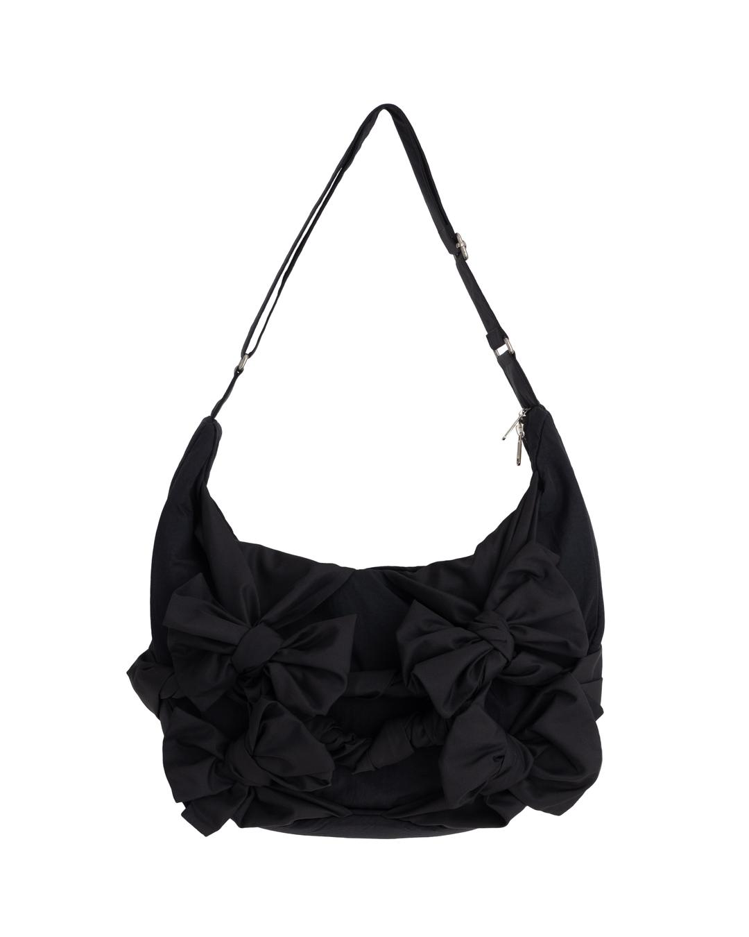 Knotted Shoulder Bag (Nylon-Black)